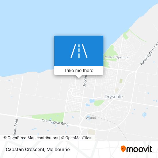 Capstan Crescent map
