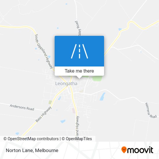 Norton Lane map