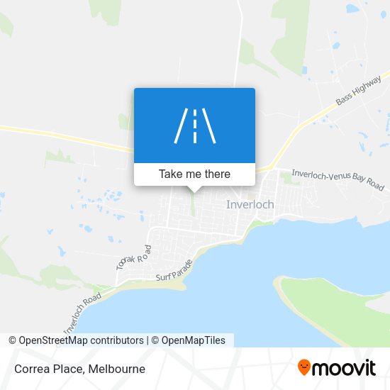 Correa Place map