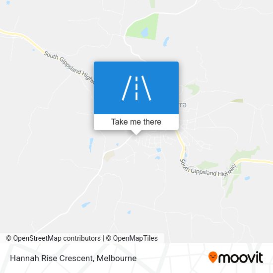 Hannah Rise Crescent map