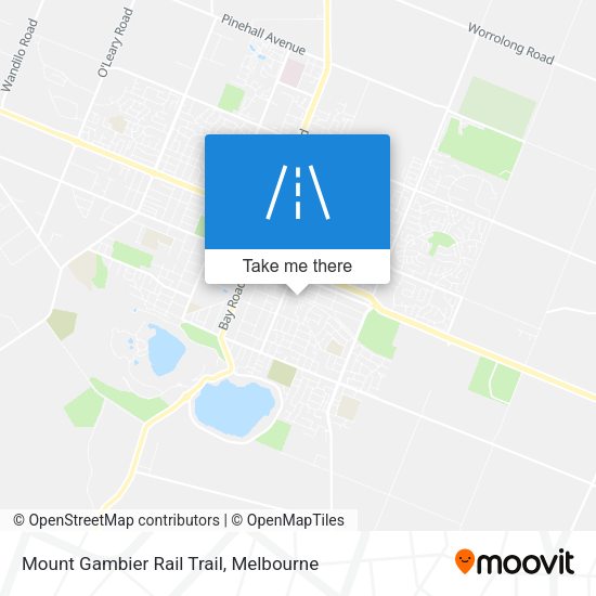 Mount Gambier Rail Trail map