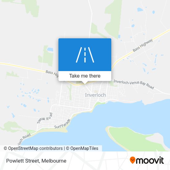 Powlett Street map
