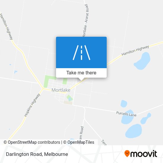 Darlington Road map