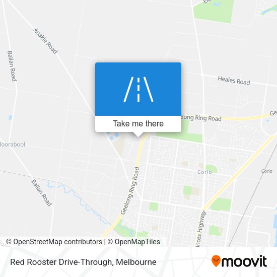 Red Rooster Drive-Through map