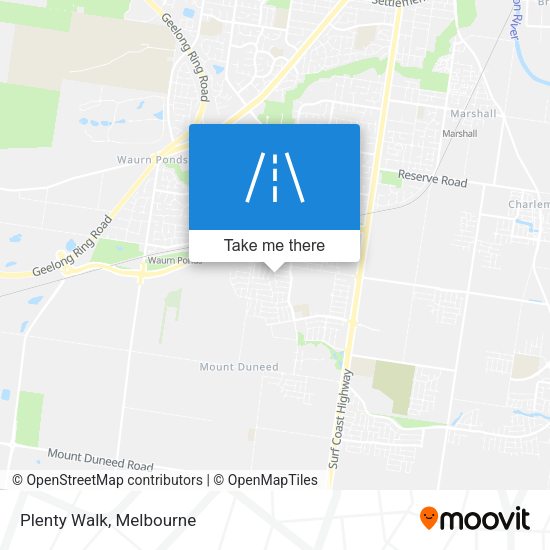 Plenty Walk map