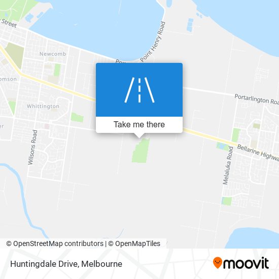 Huntingdale Drive map