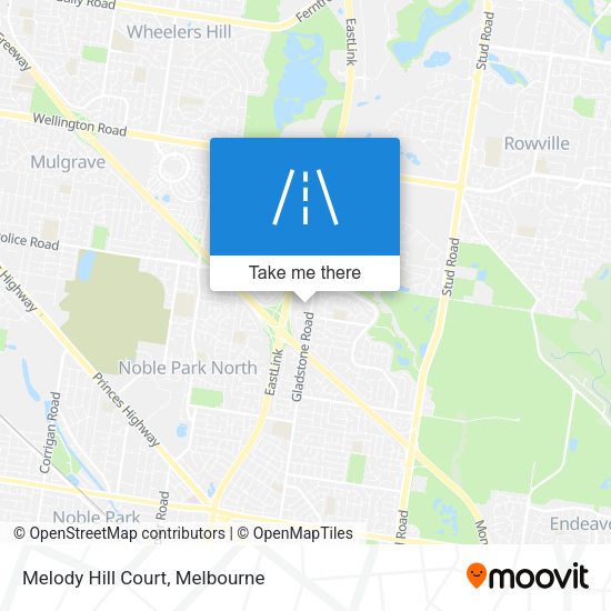 Melody Hill Court map