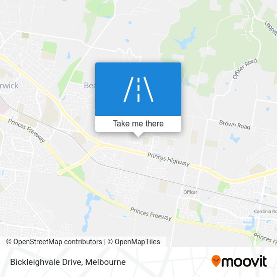 Bickleighvale Drive map