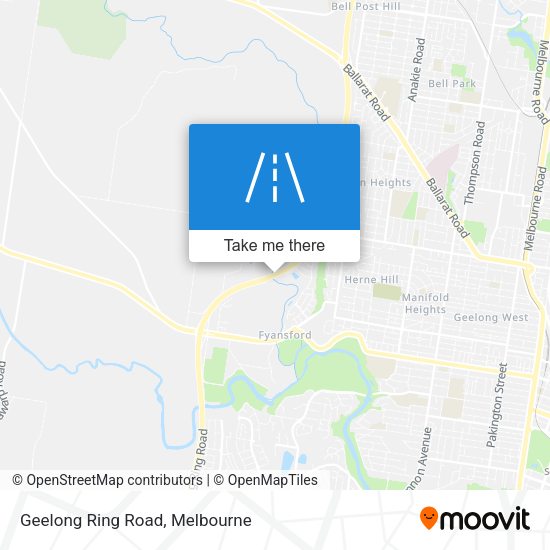 Geelong Ring Road map