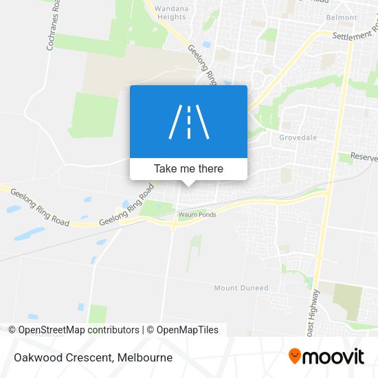 Oakwood Crescent map