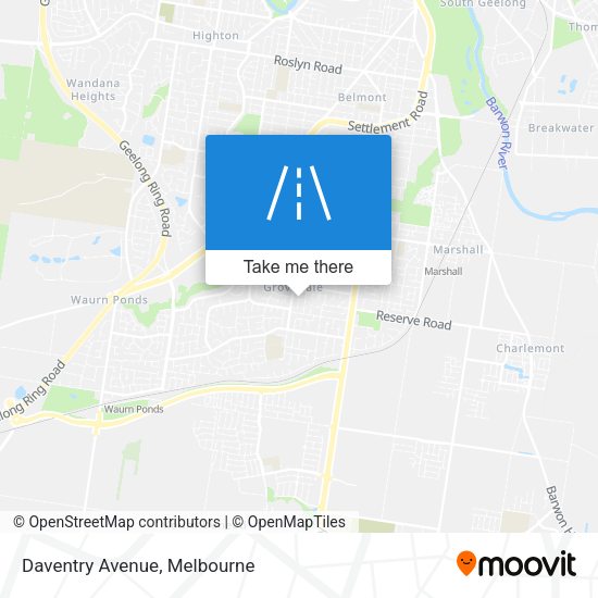 Daventry Avenue map