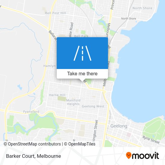 Barker Court map