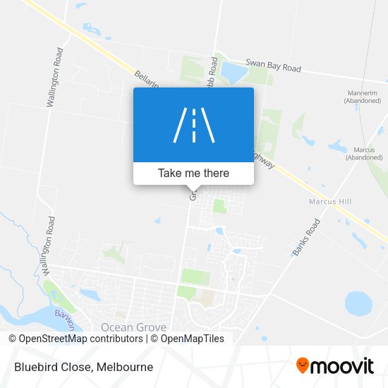 Bluebird Close map