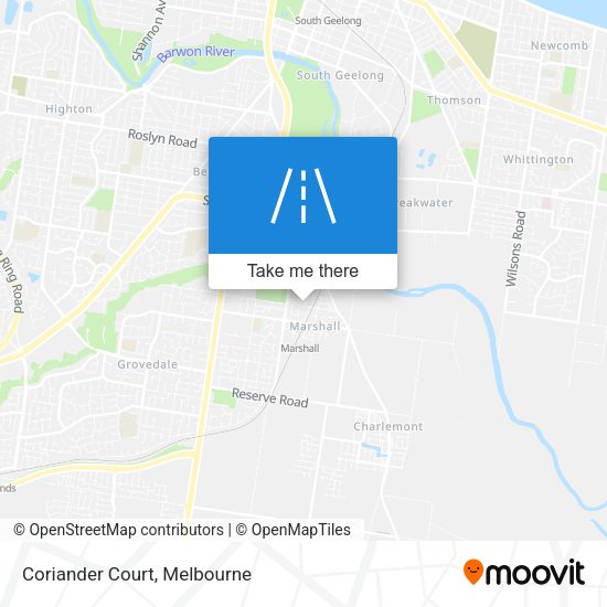 Coriander Court map