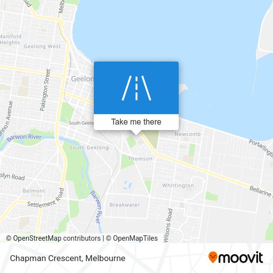 Chapman Crescent map
