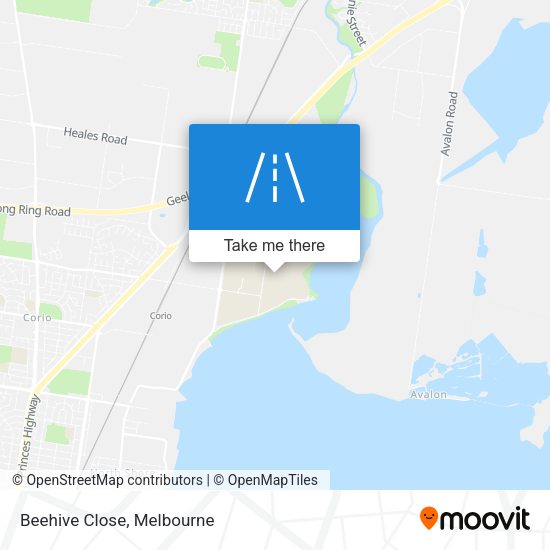 Beehive Close map