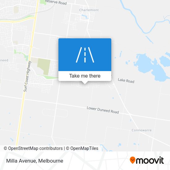 Milla Avenue map
