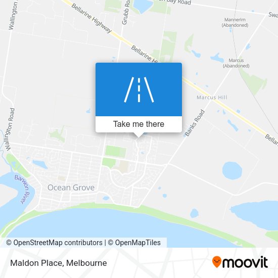 Maldon Place map