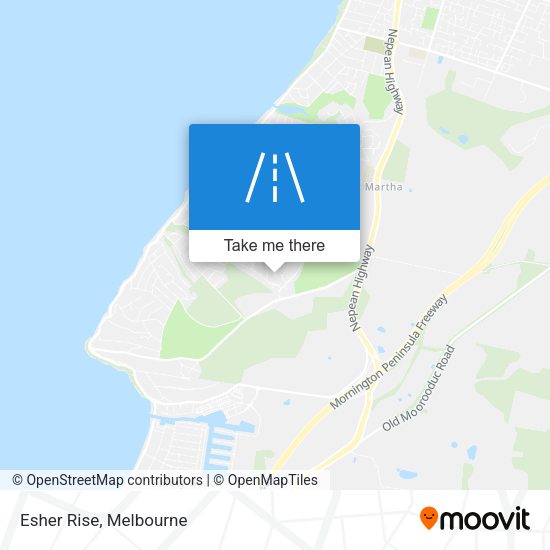 Esher Rise map