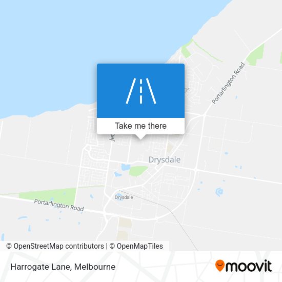Harrogate Lane map