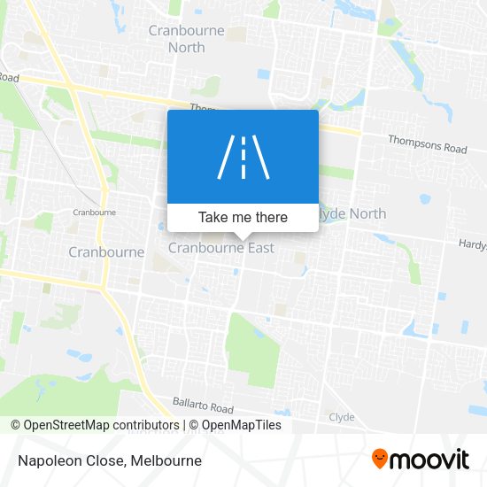 Napoleon Close map
