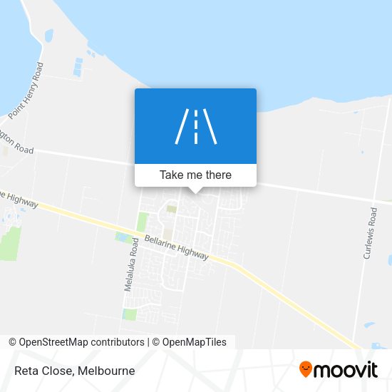 Reta Close map