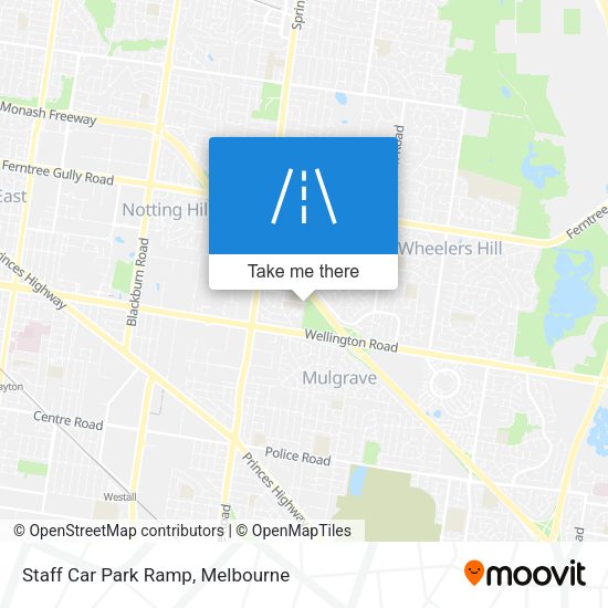 Staff Car Park Ramp map