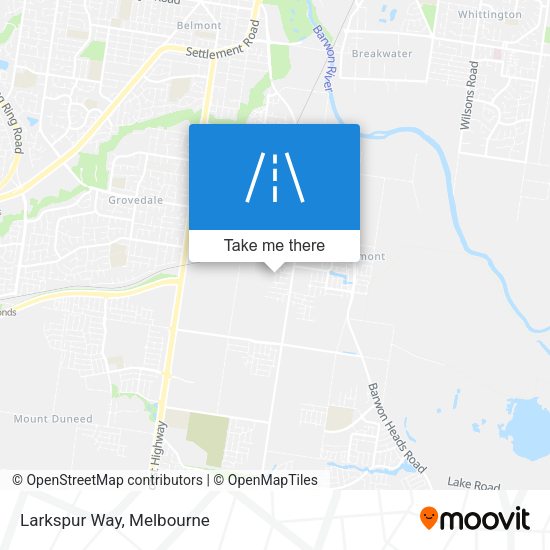 Larkspur Way map