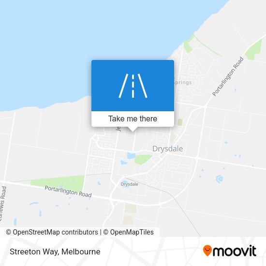 Streeton Way map