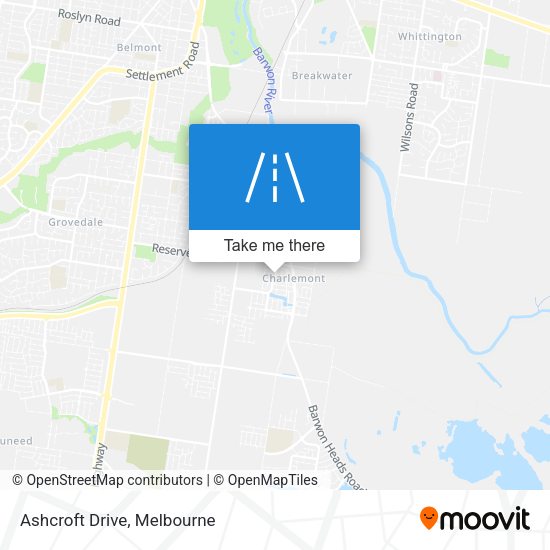 Ashcroft Drive map