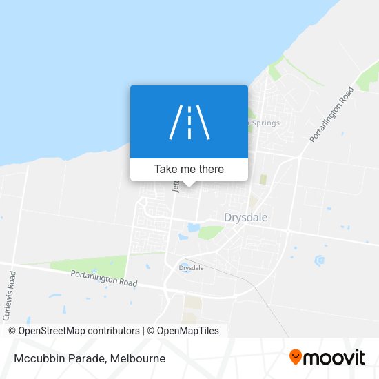 Mccubbin Parade map