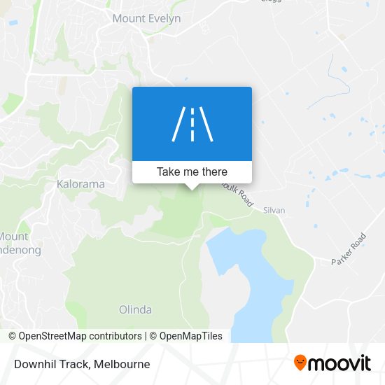 Downhil Track map