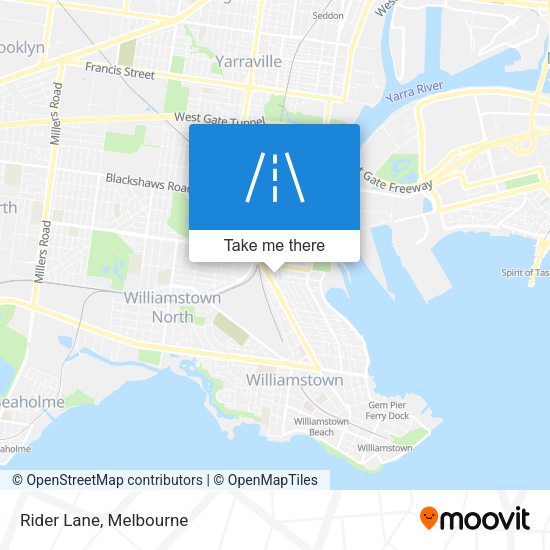 Rider Lane map