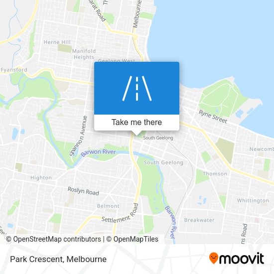 Park Crescent map