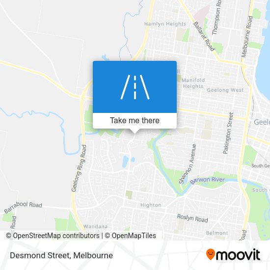 Desmond Street map