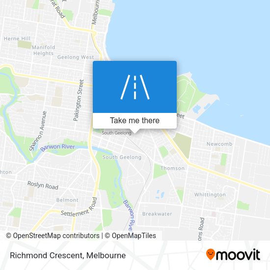 Richmond Crescent map
