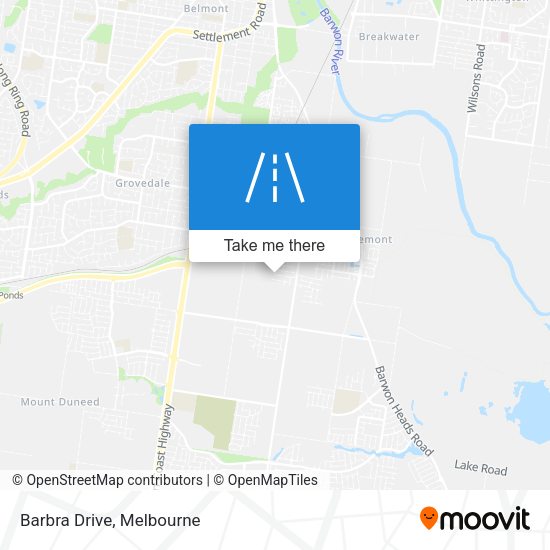 Barbra Drive map