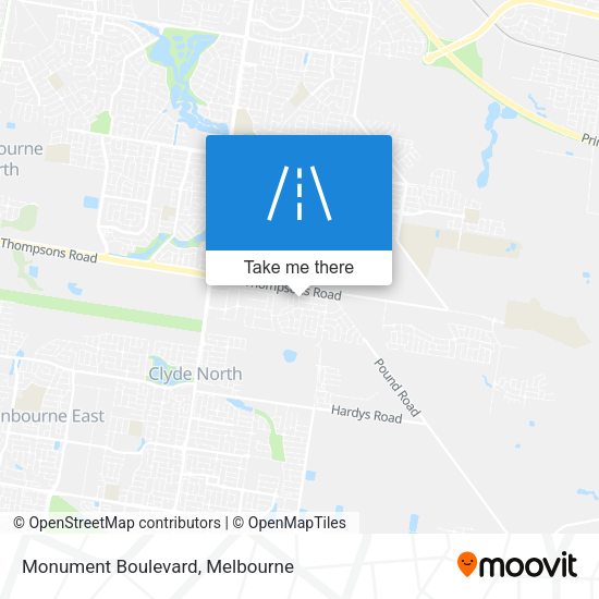 Monument Boulevard map