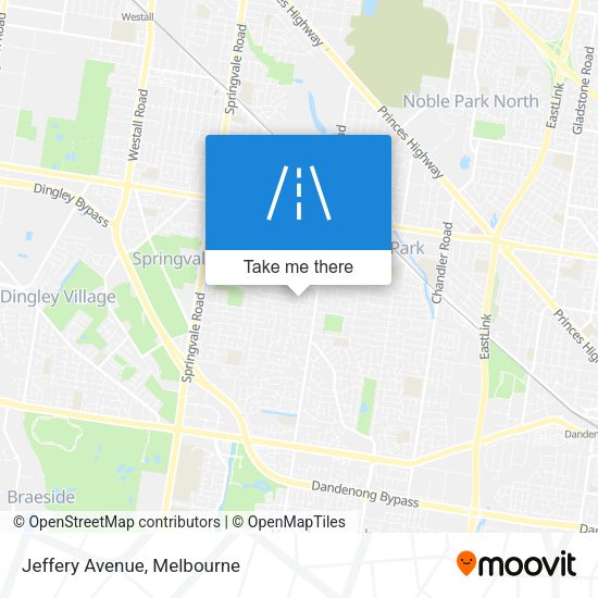 Jeffery Avenue map