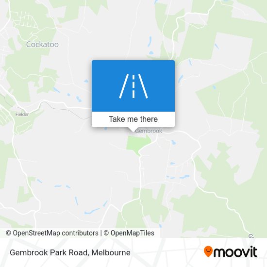 Gembrook Park Road map