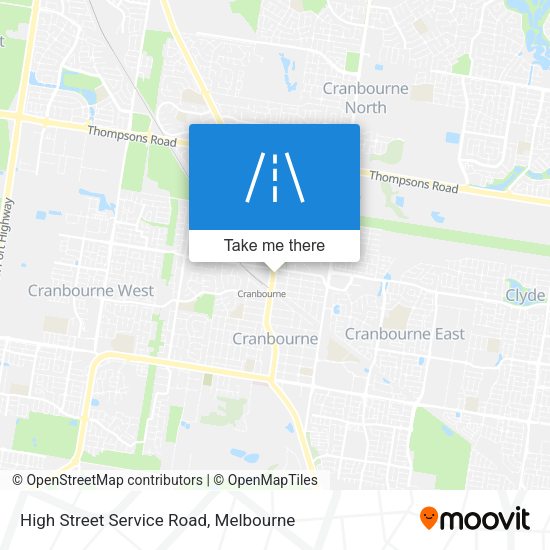 High Street Service Road map