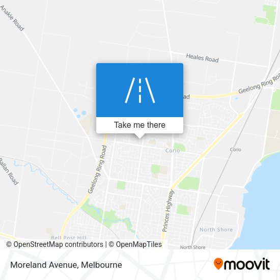 Moreland Avenue map
