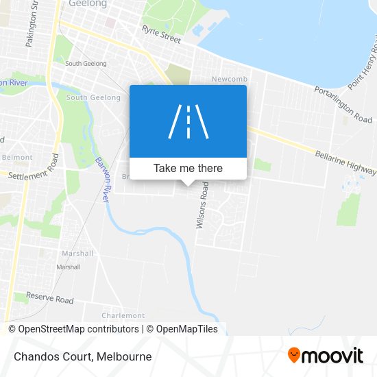 Chandos Court map