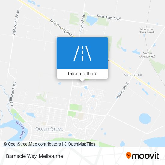 Barnacle Way map