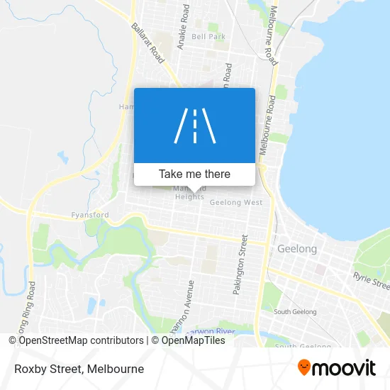 Mapa Roxby Street