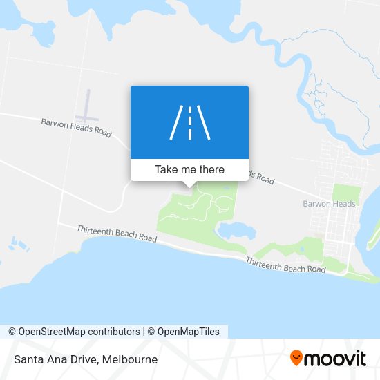 Santa Ana Drive map