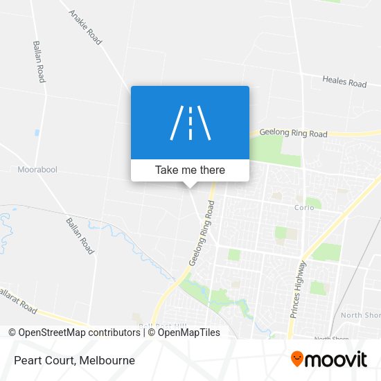 Peart Court map
