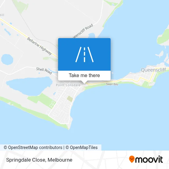 Mapa Springdale Close