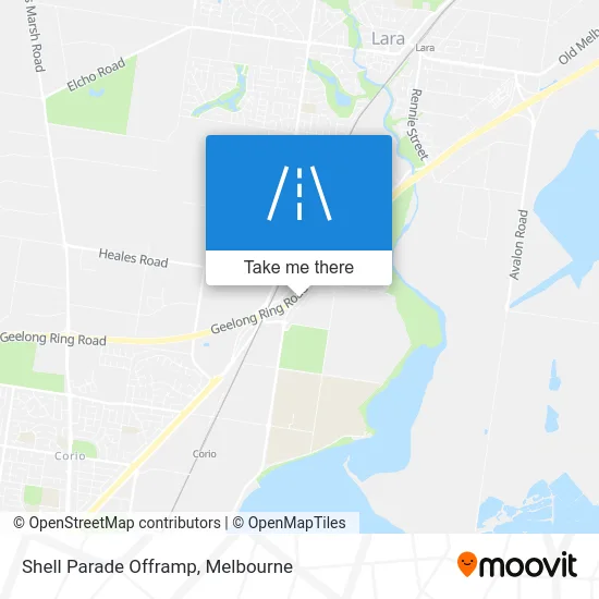 Mapa Shell Parade Offramp