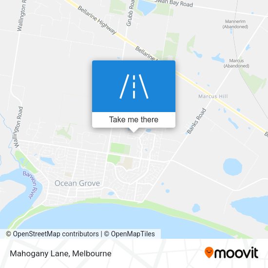 Mahogany Lane map